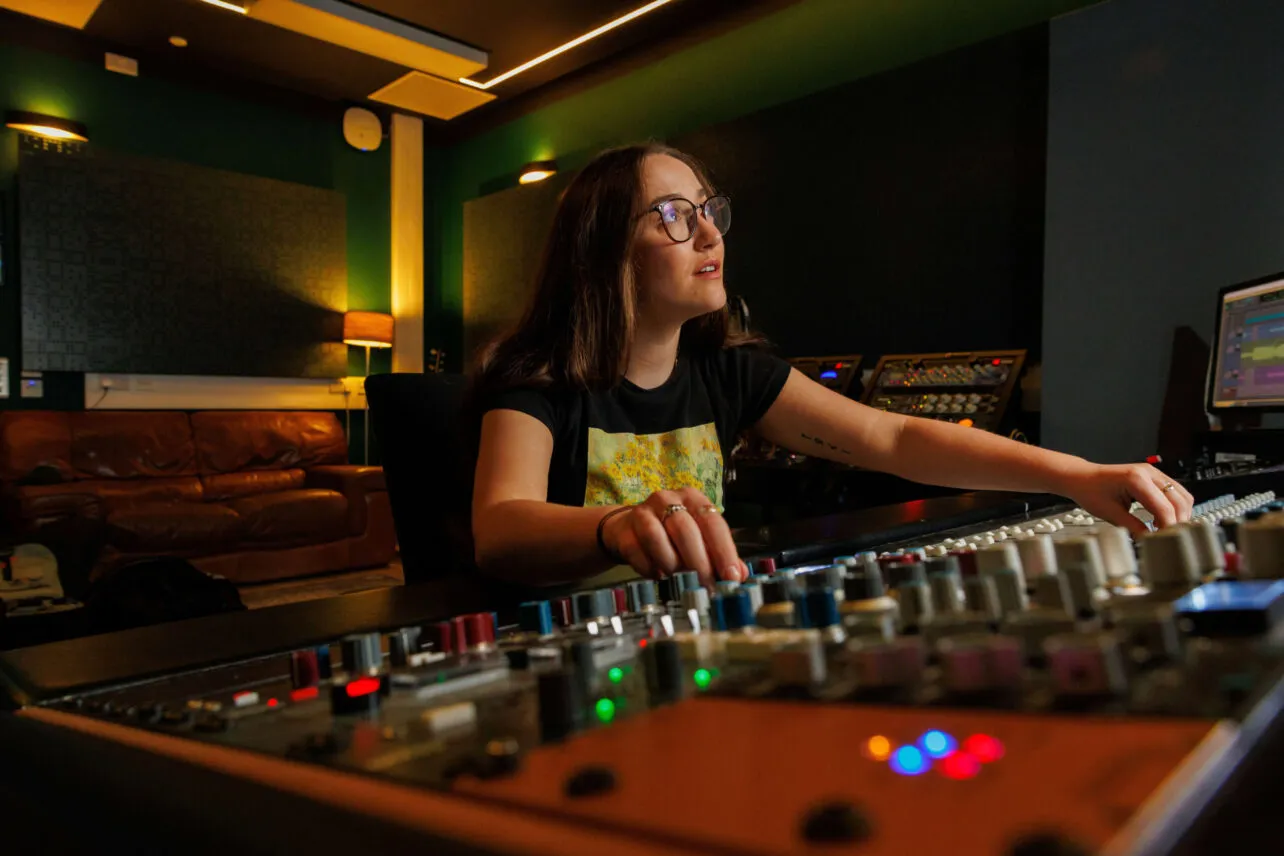 Annya Coyle is a Year 4 Music and Sound Engineering student from Lecarrow, Co. Roscommon. Photo: Jeff Harvey