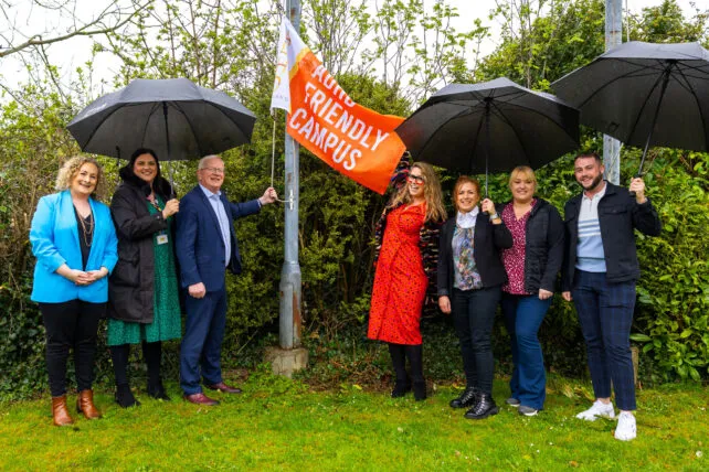 ADHD friendly campus flag raising ceremony