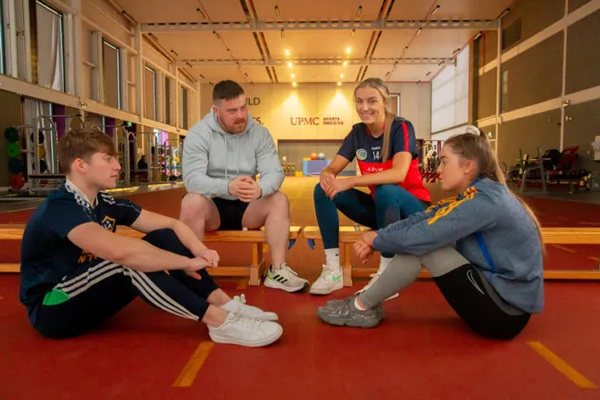 TUS Students in the sports lab in Thurles campus