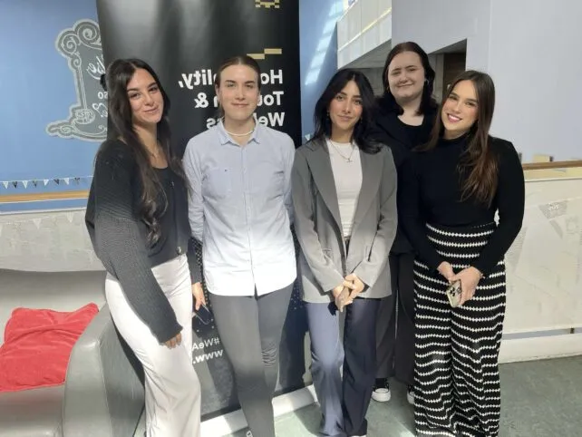 At the TUS Spotlight on Tourism Event were Business with Travel & Tourism 4th year students Sharifa Amour Mohammed, Jagoda Glogowska, Nini Baindurashvili, Loreta Suste and Raminta Petrosiute